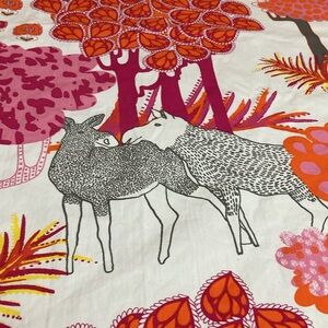 IKEA designer fabric- Vintage Whimsical Nature abstract
